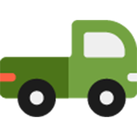 Ilustración vectorial de un choche de reparto.